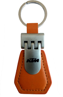 

Techpro Orange Leatherite KTM Design Key Chain(Multicolor)