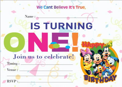 

Power Plus Birthday Metallic card Invitations with Envelopes - Kids Birthday Party Invitations for Boys or Girls (25 Count) BIC-132 Invitation Card(Multicolor, Pack of 25)