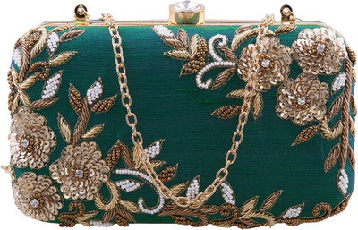 TARUSA Casual Green Clutch
