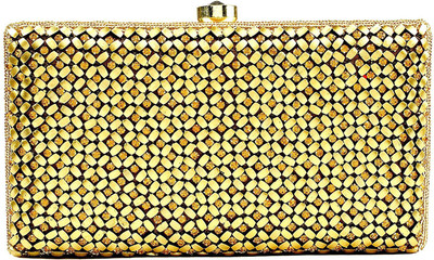 The Indian Handicraft Store Casual Gold Clutch