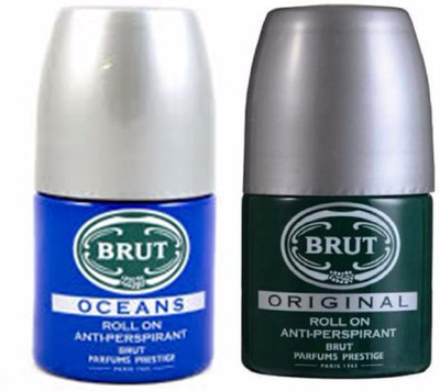 

Brut Original+Ocean Anti-Perspirant Roll On Deodorant Roll-on - For Men(200 ml, Pack of 2)