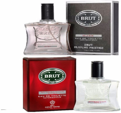 

Brut Musk+Attraction Totale Eau De Toilette Parfums Deodorant Spray - For Men(200 ml, Pack of 2)