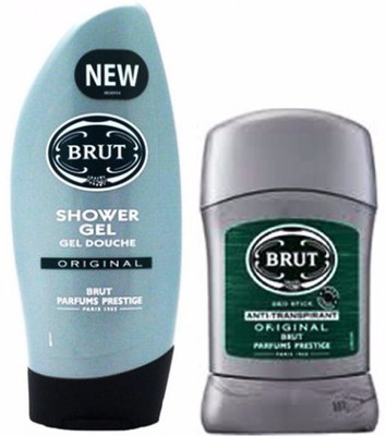 

Brut Original Anti-Perspirant Deo Stick 50ml+ Shower Gel Deodorant Stick - For Men(300 ml, Pack of 2)