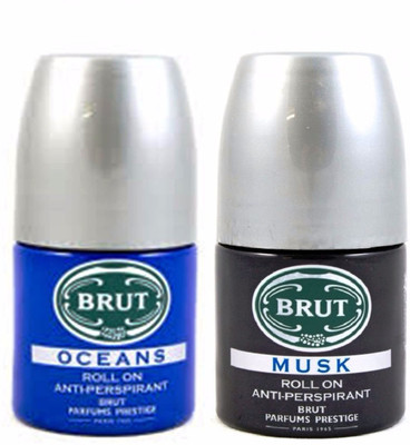 

Brut Oceans+Musk Anti-Perspirant Roll On Deodorant Spray - For Men(50 ml, Pack of 2)