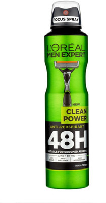 

L'Oreal Paris Men Expert Clean Power Anti Perspirant Deodorant Deodorant Spray - For Men(150 ml)