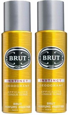 

Brut Instinct Efficacite Longue Duree Deodorant Deodorant Spray - For Men(200 ml, Pack of 2)