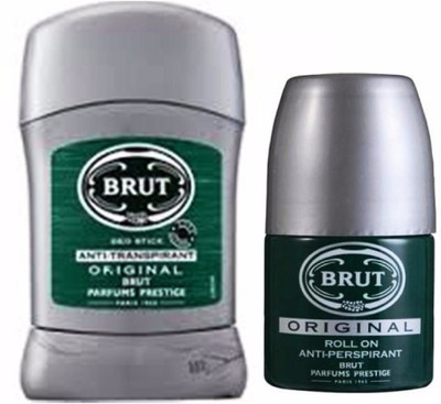 

Brut Original Deo Stick 50ml + Roll On Deodorant Roll-on - For Men(100 ml, Pack of 2)