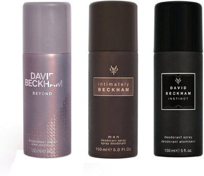 

David Beckham Intmately+Byond+Instnct Deodorant Spray - For Men(450 ml, Pack of 3)