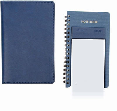 

Sukeshcraft Mini Notebook(Phone- Notebook-PenHolder-Card Holder, Navy Blue, Pack of 3)
