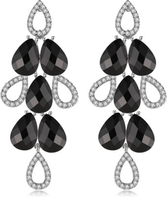 Jewels Galaxy Luxuria Earrings Cubic Zirconia Alloy Drops & Danglers