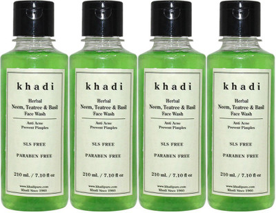 

Khadi Herbal Neem, Teatree & Basil Face Wash SLS-Paraben Free Face Wash(840 ml)
