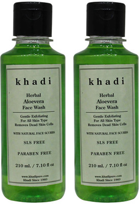 

Khadi Herbal Aloevera Face Wash SLS-Paraben Free Face Wash(420 ml)