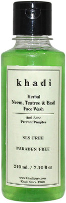

Khadi Herbal Neem, Teatree & Basil Face Wash SLS-Paraben Free Face Wash(210 ml)