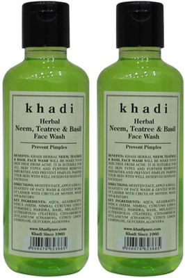 

Khadi Herbal Neem, Teatree & Basil Face Wash(420 ml)