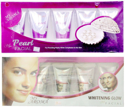

My Aroma Pearl Whitening Glow Tube Facial Kit 480 g(Set of 2)