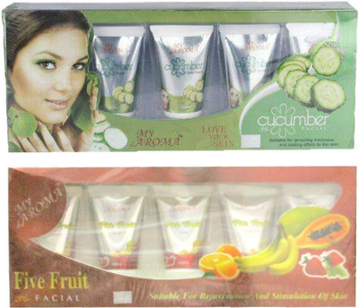 

My Aroma Cucumber Five Fruit Tube Facial Kit 480 g(Set of 2)