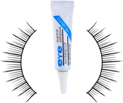 

Kelley Thick Hair Waterproof Eye Lashes Mink Collection With Eyelash Clear White Glue(Pack of 2)