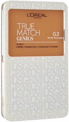

L'Oreal Paris True Match Genius foundation/compact 4-In-1 Foundation(G2 Gold Porcelain, 7 g)