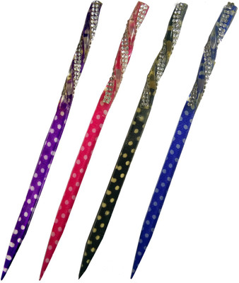 

Cratftera Multicolor Hair Stick Bun Stick(Multicolor)