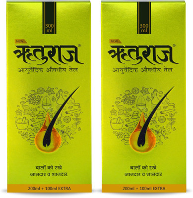 Ruturaj Ayurvedic Hair Oil for Anti Hair Fall, Hair Loss, Dandruff Control and Hair Growth for Women, Men, Boy & Girl, A complete hair fall and hair regrowth therapy - 300ml (Pack of 2- 300ml) Hair Oil(300 ml) available at flipkart for Rs.549