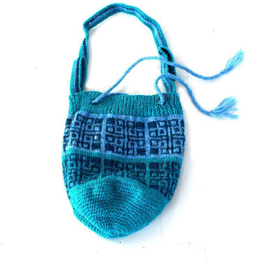 

halfmoon Pouch Potli(Blue)