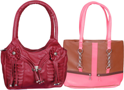 

RB FASHION Hand-held Bag(Maroon, Pink)