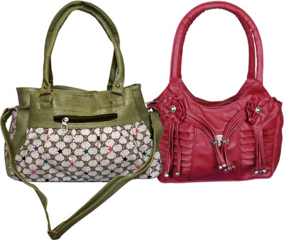 

RB FASHION Hand-held Bag(Maroon, Green), Green;maroon