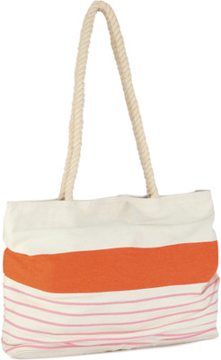 

People Sling Bag(White, Orange), Orange;white