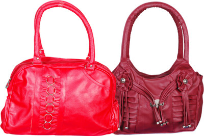 

RB FASHION Hand-held Bag(Red, Maroon), Maroon;red