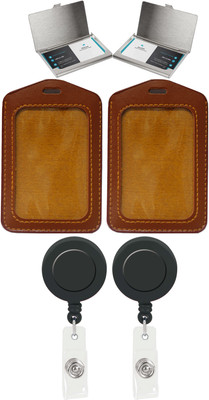 

TheFlauntStore Plastic ID Badge Holder(Pack of 10)