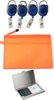 

TheFlauntStore Plastic ID Badge Holder(Pack of 10)
