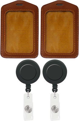 

TheFlauntStore Plastic ID Badge Holder(Pack of 10)