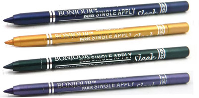 

Bonjour Paris Super Smoth Single Apply Metallic Kajal(Turquoise-Gold-Green-Purple, 4.8 g)