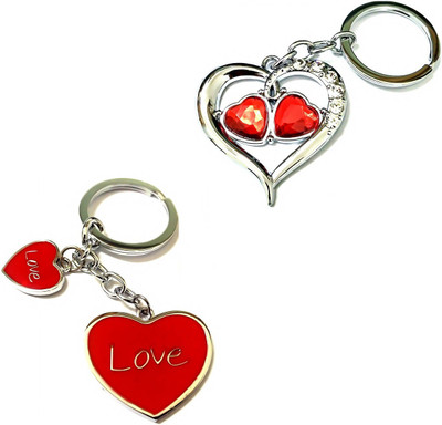 

Niteo Love Heart Shape Combo Key Chain