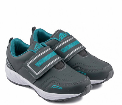 

Asian Boys Velcro Running Shoes(Blue, Grey blue