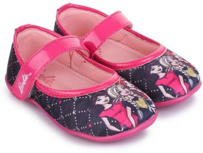 

Barbie Girls Velcro Ballerinas(Black, Black pink