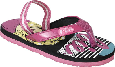 

Barbie Girls Slip On Slipper Flip Flop(Pink, Black/pink