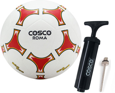 Cosco Roma Football ( Size-5 ) With Football Pump Football Kit