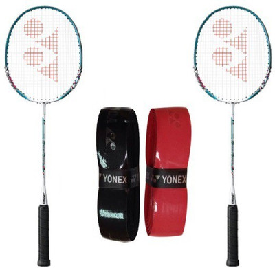 

Yonex Combo of Four, Two 'Muscle Power 2' Badminton Racquet and Two 'AC 420' Badminton Grip Badminton Kit