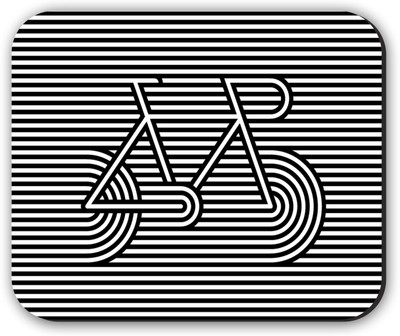 

Fantaboy Strip Cycle Printed Mousepad(Black & White)