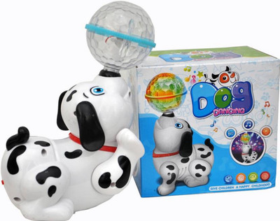 

AM Enterprises Musical Dancing Dog with 3D lighting Effects for kids(White)