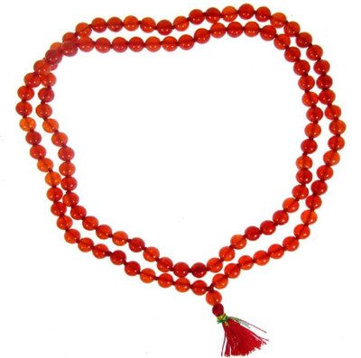 SHIVOHAM Red Hakik Mala ( Agate ) Agate Stone Chain
