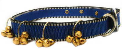 

Sollar's Ringing Bells Dog Everyday Collar(, Dark Blue