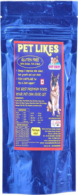PET LIKES Platinum Adult Chicken, Fish, Meat 100 g Dry Dog Food