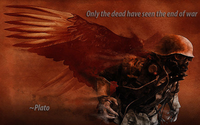 

Akhuratha -dead-quotes-soldier-war-wings Wall Poster Paper Print(12 inch X 18 inch, Rolled)