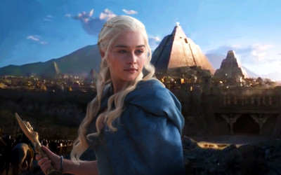 

Aabhaas TV Show Game Of Thrones Daenerys Targaryen HD Wall Poster Paper Print(12 inch X 18 inch, Rolled)
