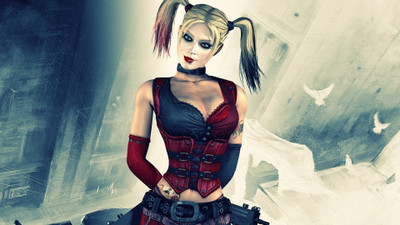

Aabhaas Wall Poster Harley-Quinn-Batman-digital-art-ponytail-corsets-blonde-blue-eyes-cleavage-DC-Comics Paper Print(12 inch X 18 inch, Rolled)