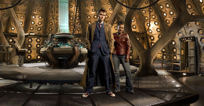 

Aabhaas Wall Poster-Doctor-Who-The-Doctor-TARDIS-David-Tennant-Freema-Agyeman-Tenth-Doctor Paper Print(12 inch X 18 inch, Rolled)