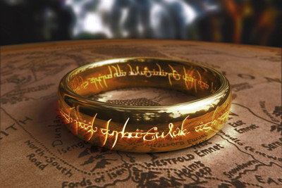 

Akhuratha Wall Poster The-Lord-of-the-Rings-rings-map-artwork-The-Hobbit Paper Print(12 inch X 18 inch, Rolled)