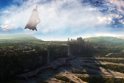 

Aabhaas Wall Poster Superman-city Paper Print(12 inch X 18 inch, Rolled)